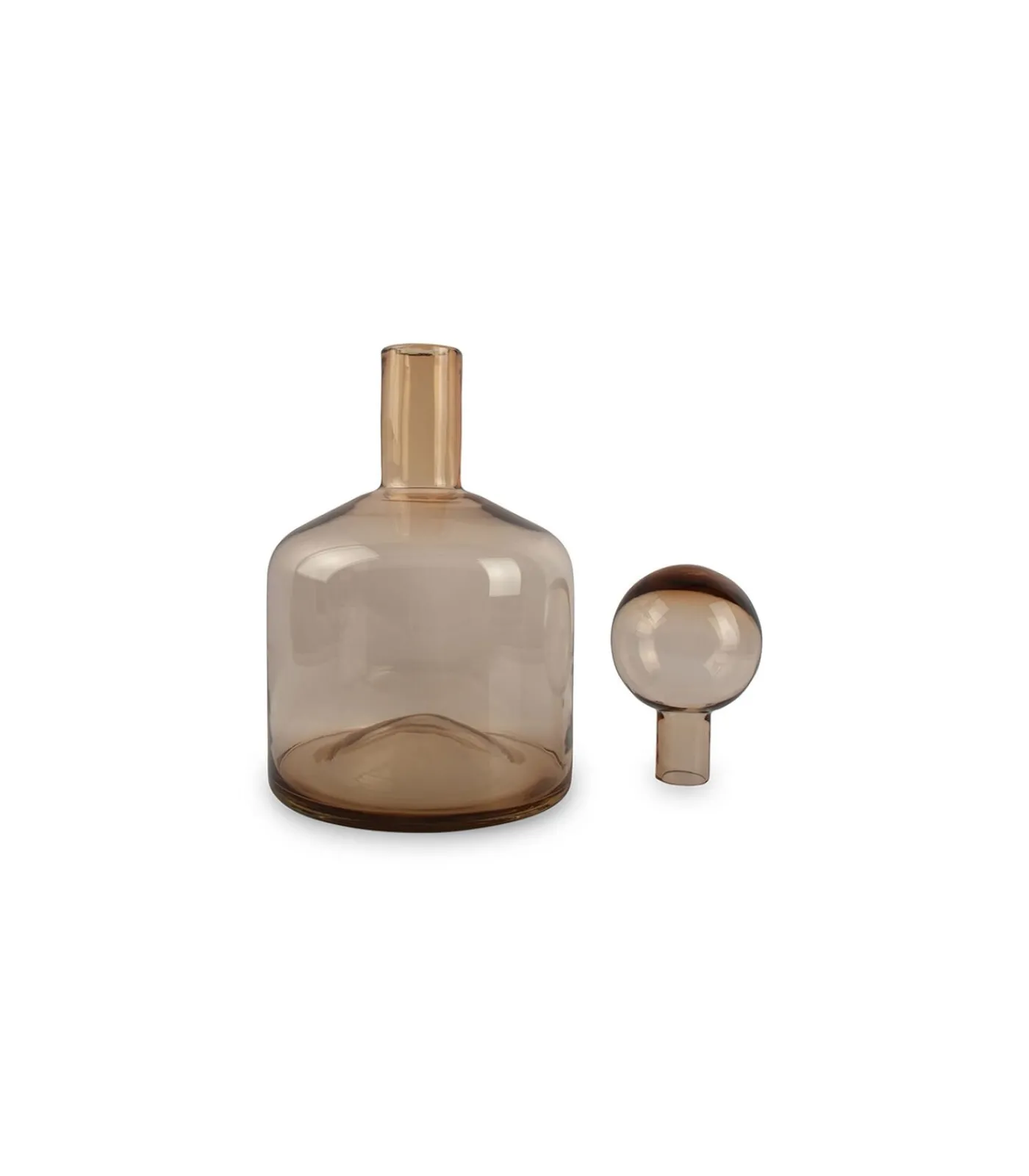 New Vaas met stop 22xH40,5cm amber Fera Vazen