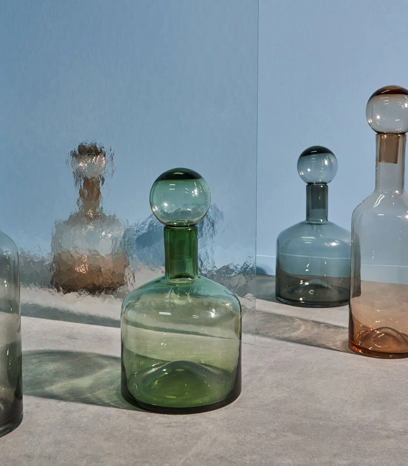 Clearance Vaas met stop 22xH40,5cm grijs Fera Vazen