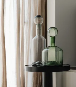 Outlet Vaas met stop 22xH40,5cm groen Fera Vazen