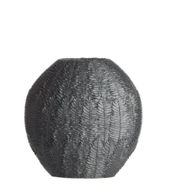 Discount Vaas Nivica - Zwart - 40.5x11x40cm Vazen