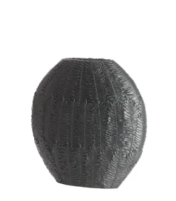 Discount Vaas Nivica - Zwart - 40.5x11x40cm Vazen