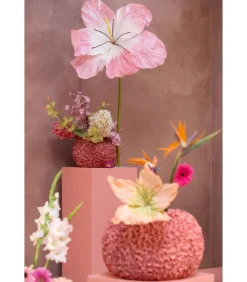 Discount Vaas Phylia - Koraalrood - Ø38cm Vazen