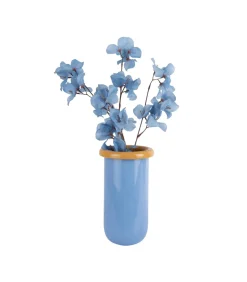 Hot Vaas Plegado M - Blauw - 14x14x25.3cm Vazen