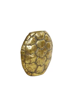 New Vaas Turtle - Antiek Brons - 40.5x11x40cm Vazen