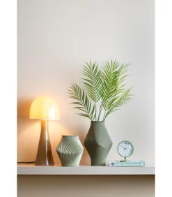 Clearance Vaas Twisted Rib - Legergroen - Ø16cm Vazen