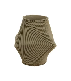 Outlet Vaas Twisted Rib - Theegroen - Ø18cm Vazen