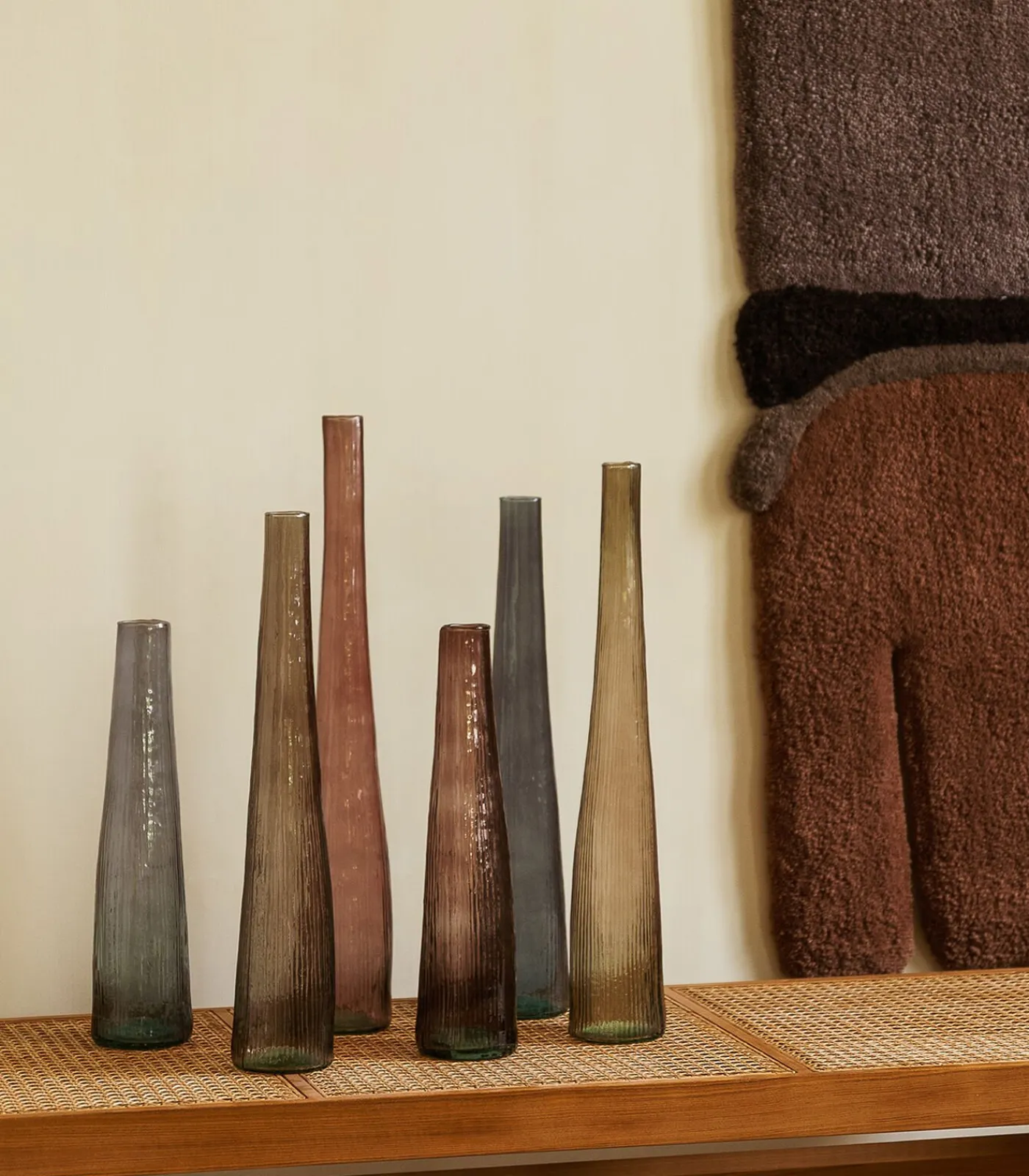 Outlet Vaas 9xH59cm blauw Twig Vazen