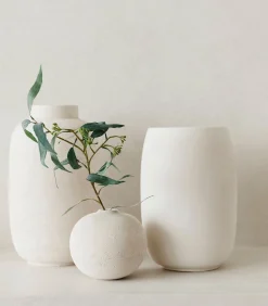 Sale Vaas 23xH20cm wit Bullet Vazen