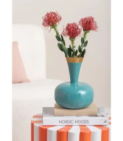 Vaas Yara - Blauw - 17x17x24cm Vazen