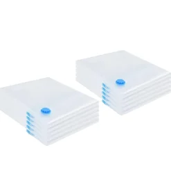 Hot Vacuüm opbergzakken 10 pcs Transparant en blauw 130 x 100 cm Organiseren