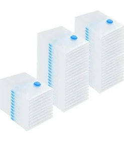 New Vacuüm opbergzakken 50 pcs Transparant en blauw 70 x 50 cm Organiseren