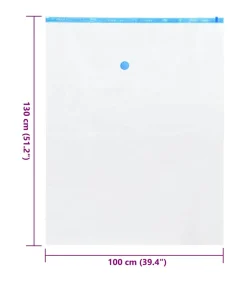 New Vacuüm opbergzakken 20 pcs Transparant en blauw 130 x 100 cm Organiseren