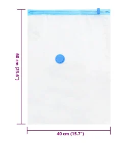 Sale Vacuüm opbergzakken 5 pcs Transparant en blauw 60 x 40 cm Organiseren