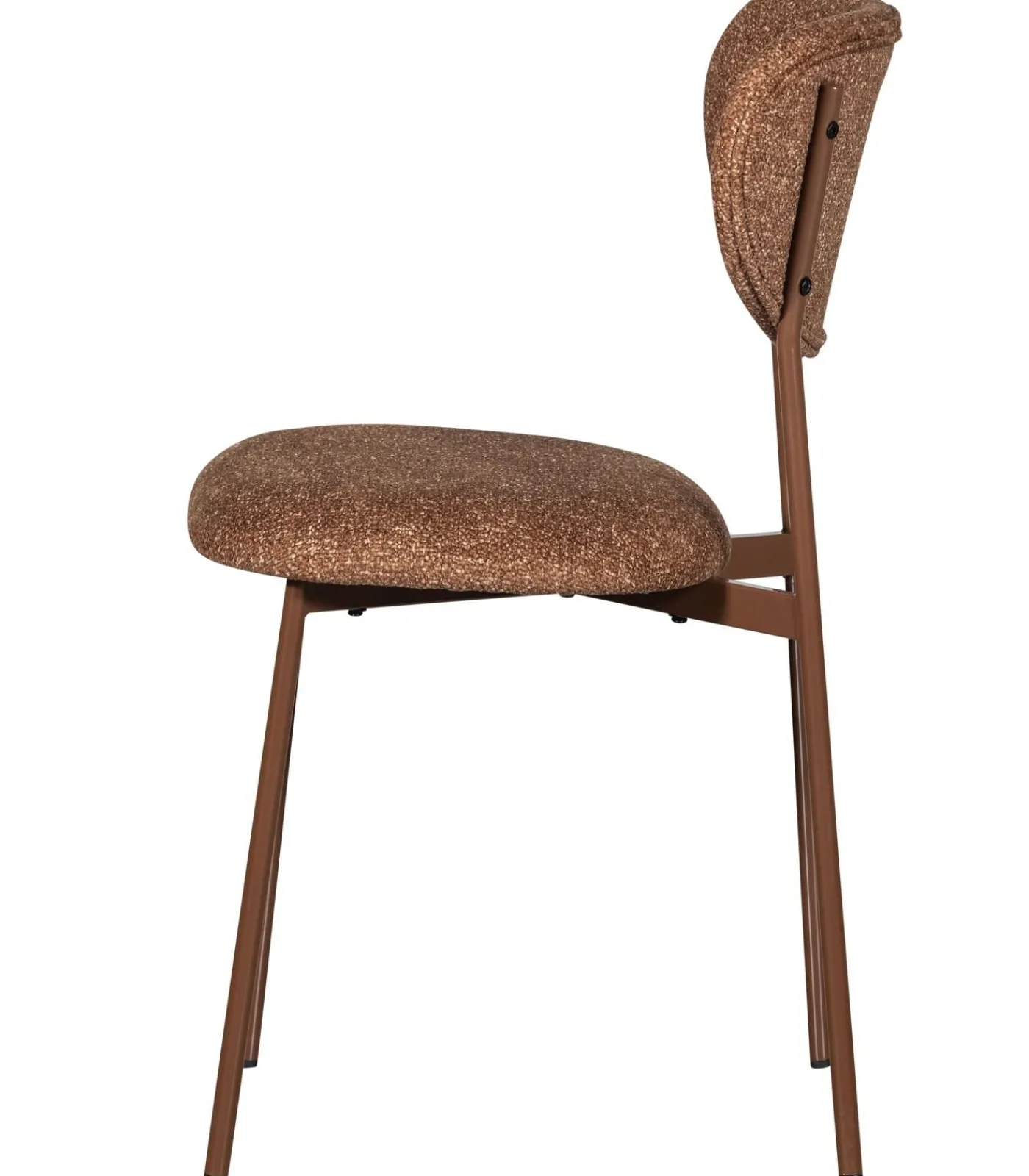 Best Valor Eetkamerstoelen - Polyester - Bruin - Set van 6 Stoelen