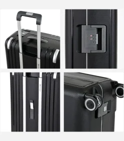 Best Vertica Middelgrote Koffer 4 Wielen Zwart Trolleys