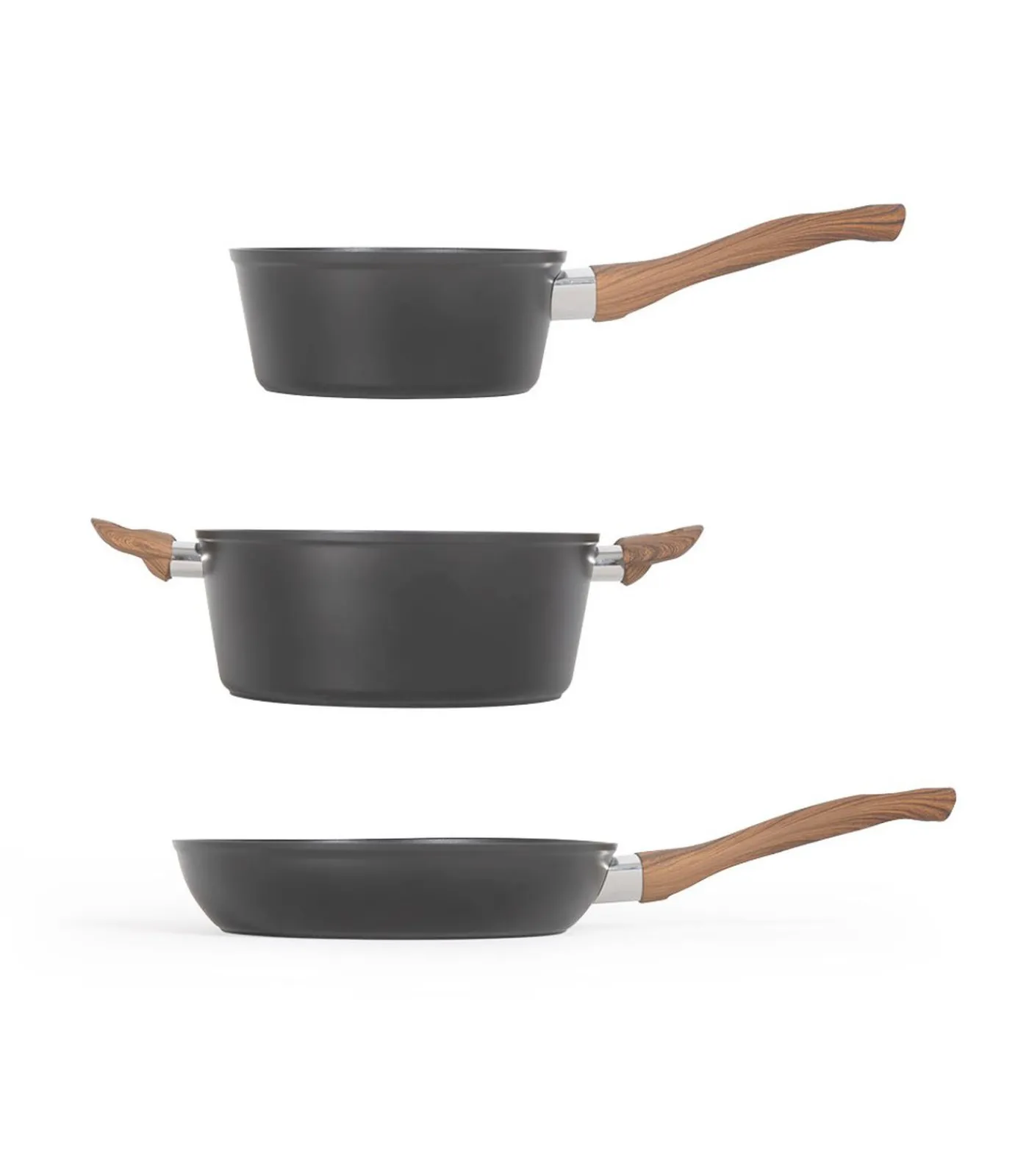 Discount Vijfdelige pannenset Potten & Pannen