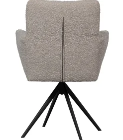 Vinny Draaistoelen - Bouclé - Zand - Set van 6 Stoelen