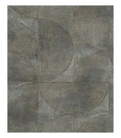 Discount Vintage Deluxe Behang Graphic Circle Look metallic groen Decoratie