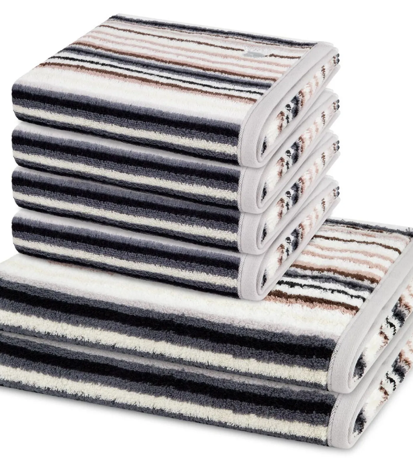 Online Vita - 6-delige handdoeken set Badset