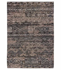 Online Vlak geweven woonkamer- en slaapkamerkleed BLACK FEZ Tapijten