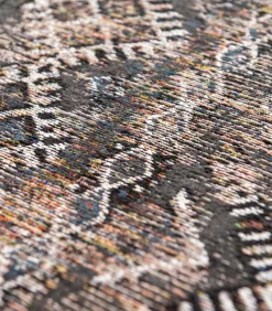 Online Vlak geweven woonkamer- en slaapkamerkleed BLACK FEZ Tapijten