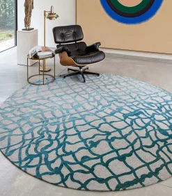 Outlet Vlak geweven woonkamer- en slaapkamerkleed INDIGO Tapijten