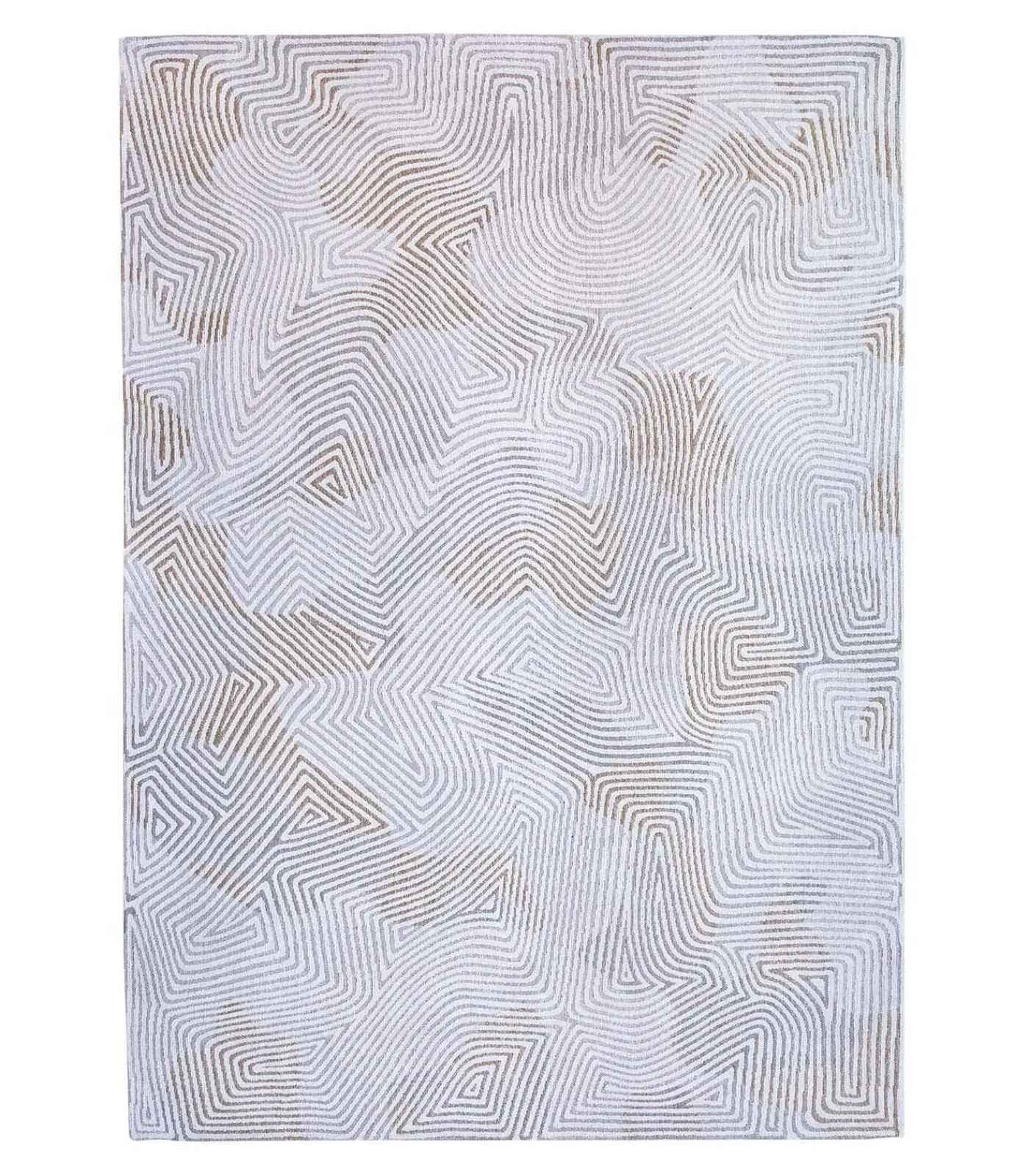 Discount Vlak geweven woonkamer- en slaapkamerkleed WHITE HORIZON Tapijten