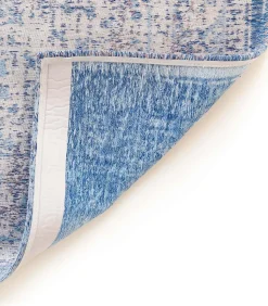Clearance Vlak geweven woonkamer- en slaapkamerkleed DENIM Tapijten
