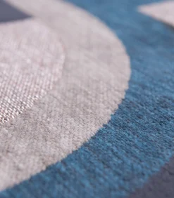 Online Vlak geweven woonkamer- en slaapkamerkleed BLUE MUSHROOM Tapijten