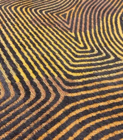 Outlet Vlak geweven woonkamerkleed BLACK HORIZON Tapijten