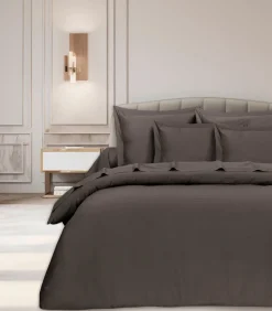 Clearance Vlak laken 1 persoon katoensatijn 180x290 cm Lakens