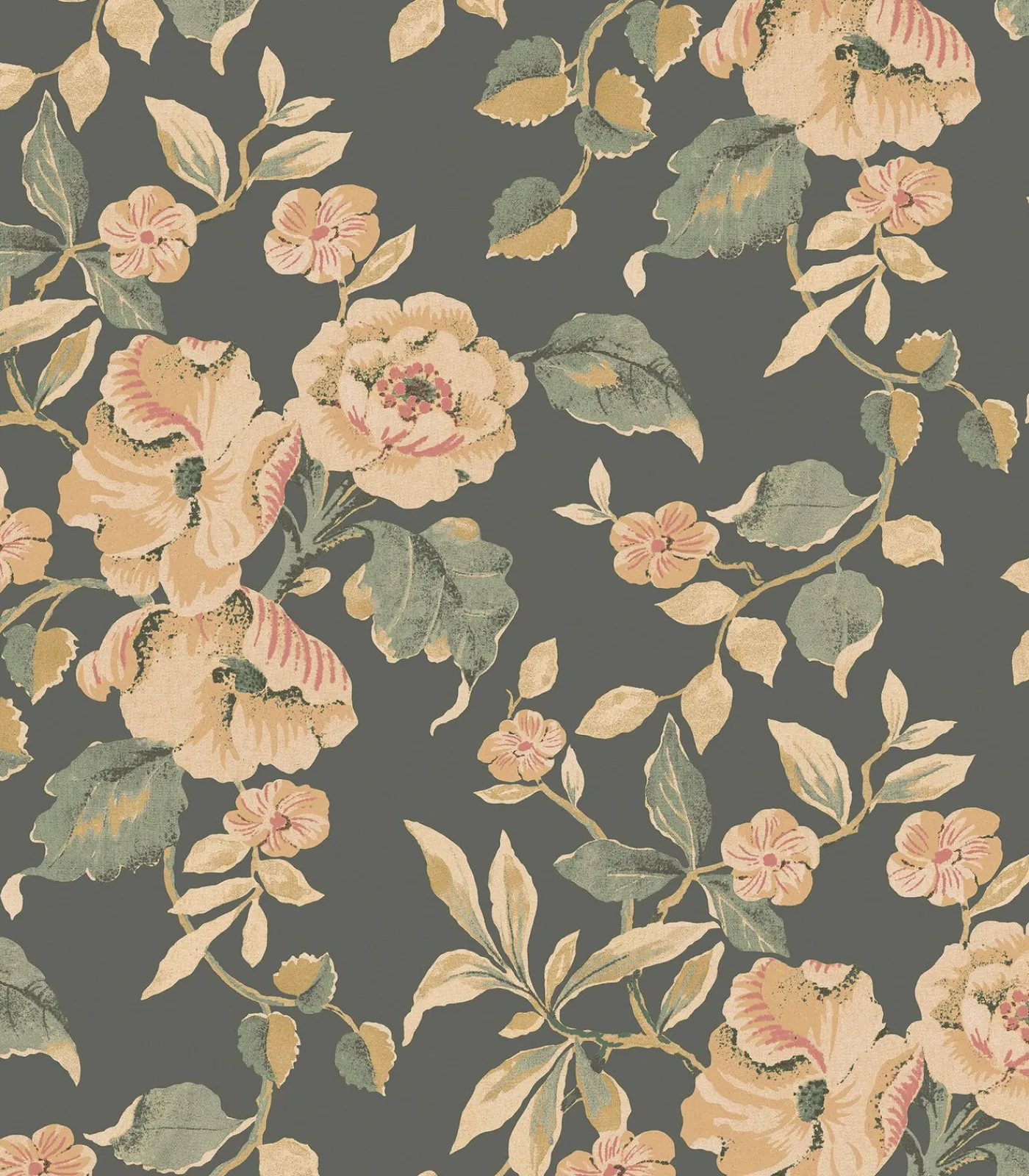 Outlet Vliesbehang Alyworth Trail Groen Wanddecoratie