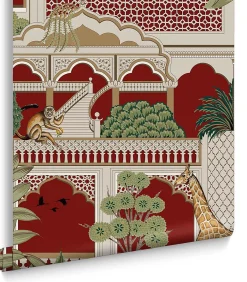 Hot Vliesbehang Animahal Alizarin Wanddecoratie