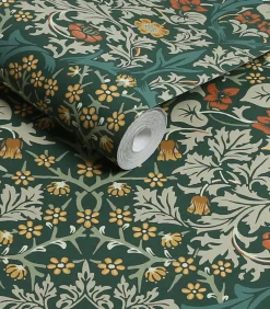 Vliesbehang Blackthorn Deep Green Wanddecoratie