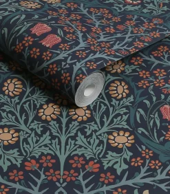 New Vliesbehang Blackthorn Navy Wanddecoratie