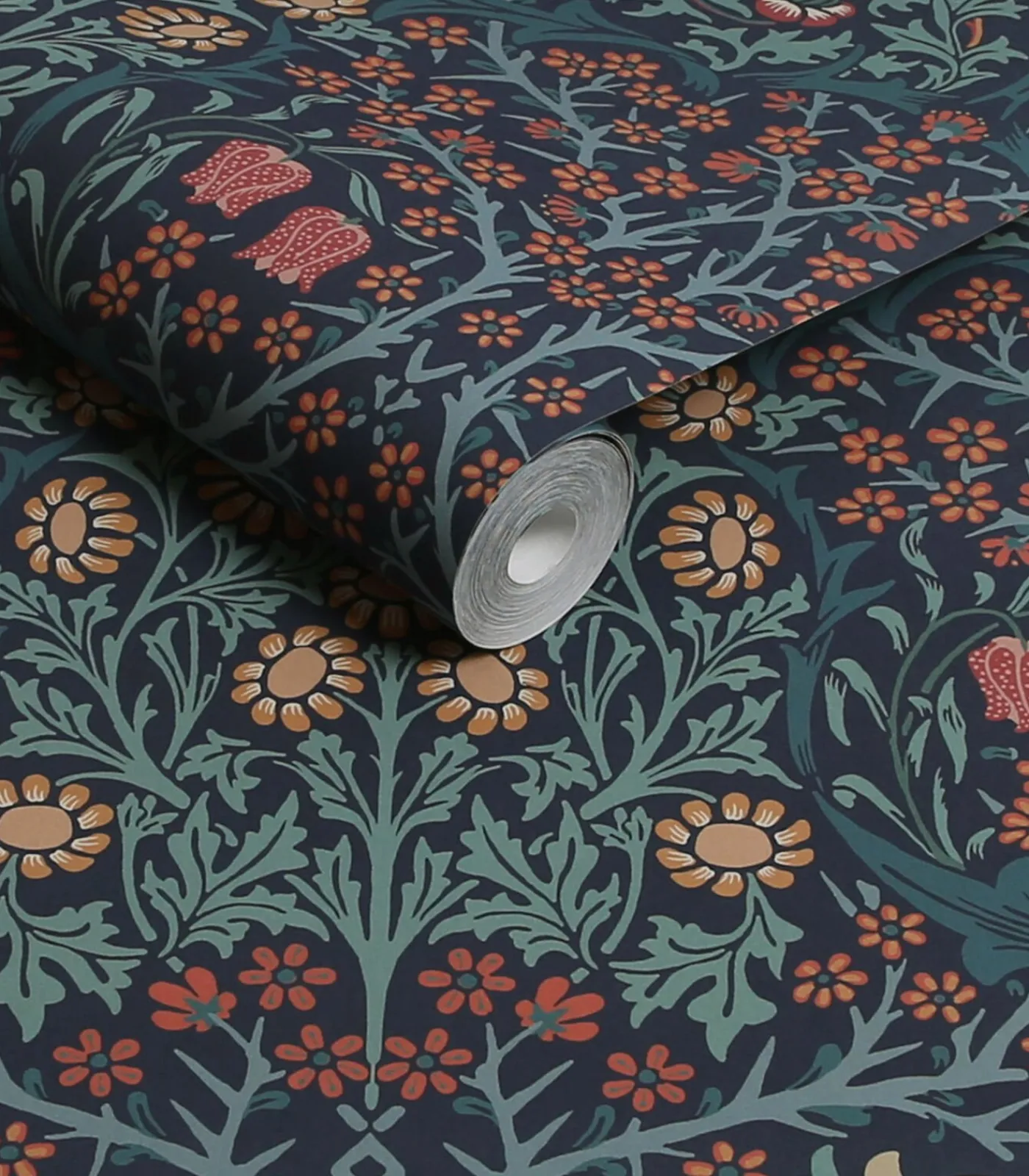 New Vliesbehang Blackthorn Navy Wanddecoratie