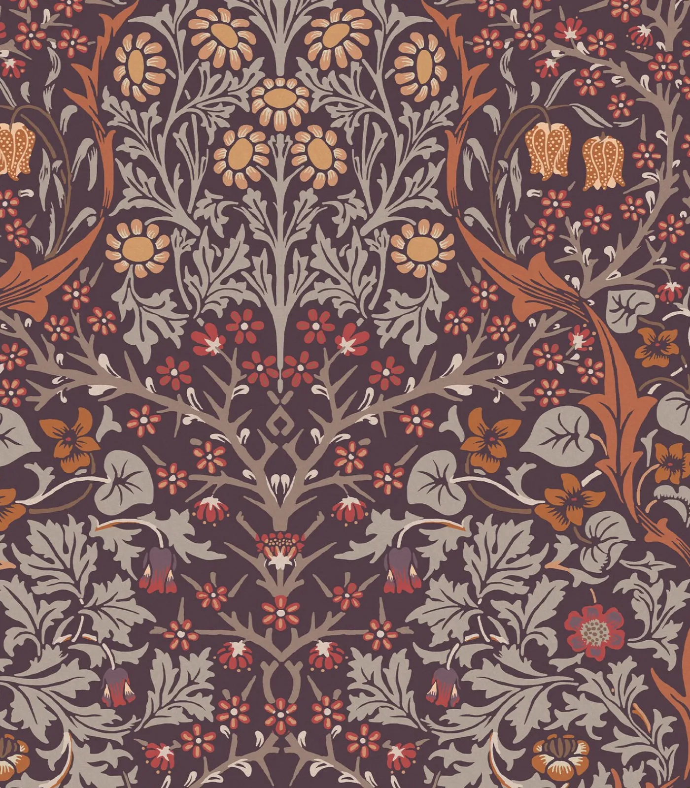 Outlet Vliesbehang Blackthorn Plum Wanddecoratie