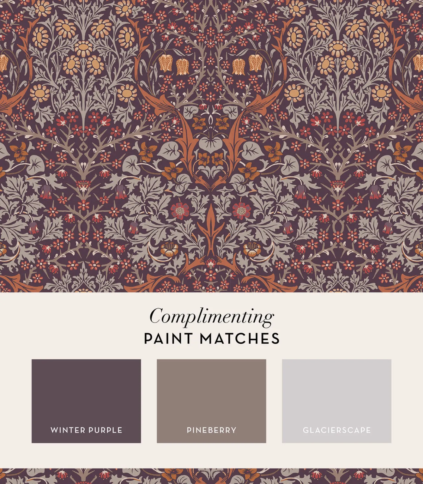 Outlet Vliesbehang Blackthorn Plum Wanddecoratie