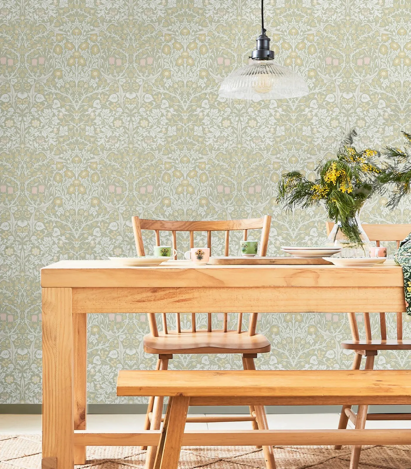 New Vliesbehang Blackthorn Sage Wanddecoratie