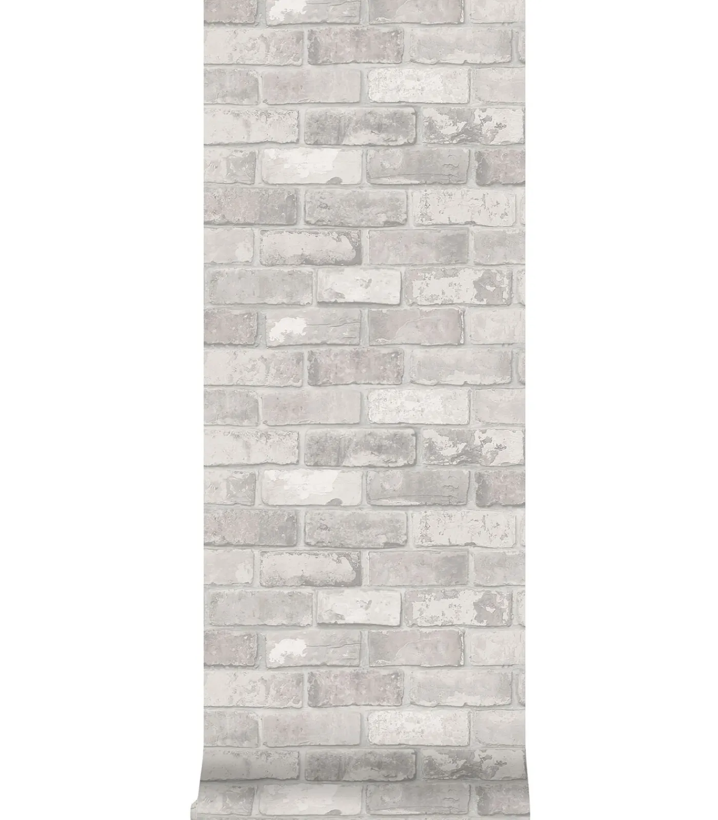 Clearance Vliesbehang Bricks Light Grey Lichtgrijs Wanddecoratie