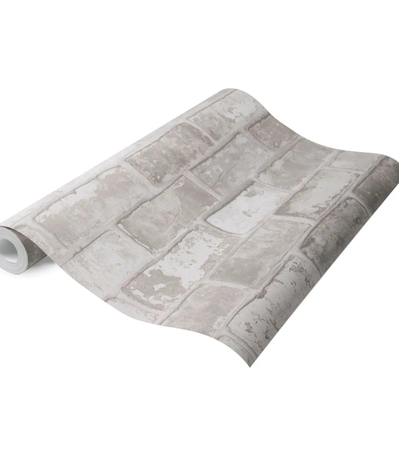 Clearance Vliesbehang Bricks Light Grey Lichtgrijs Wanddecoratie