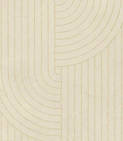 New Vliesbehang Broom bow flax Wanddecoratie