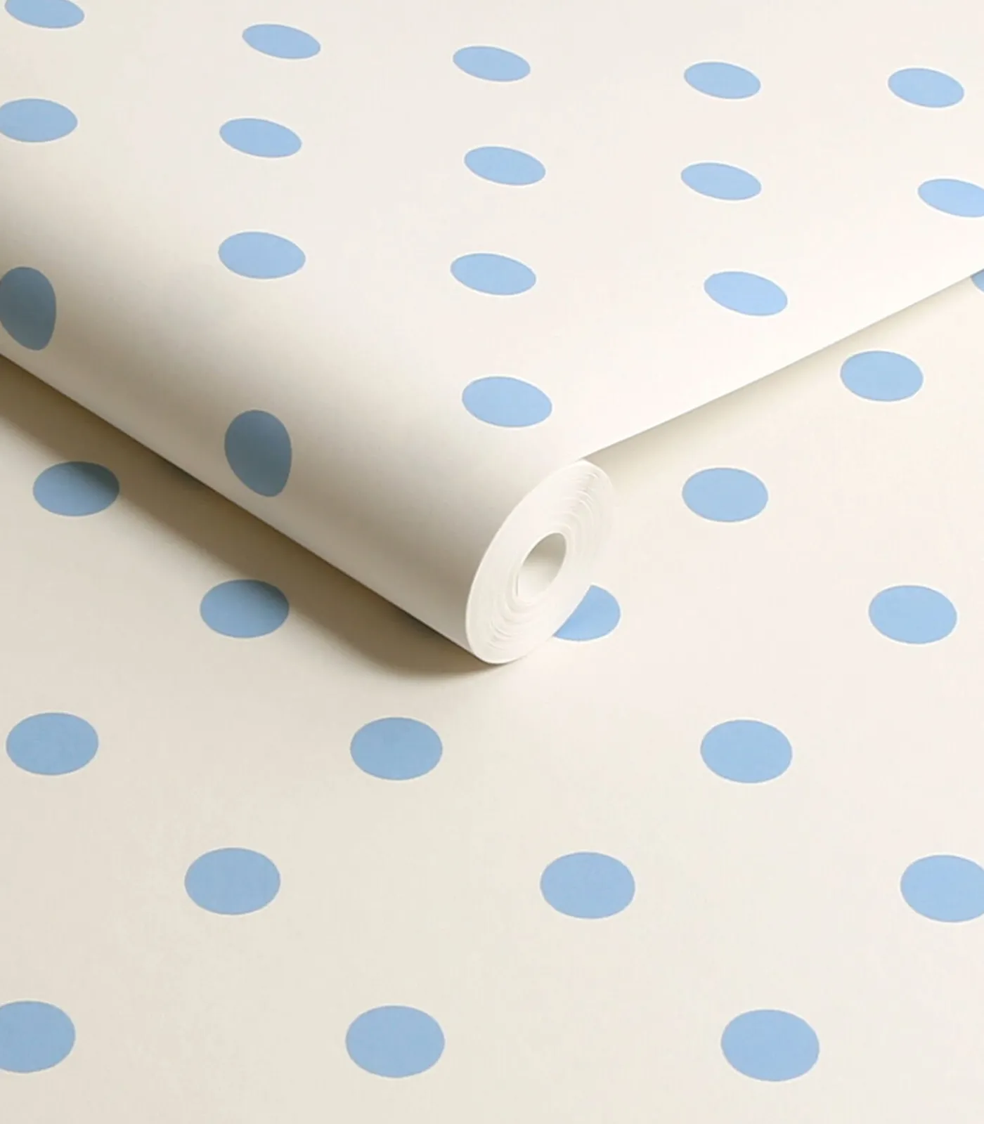 Outlet Vliesbehang Button Spot Blue Wanddecoratie