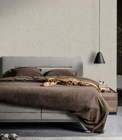 Vliesbehang Classic curl light grey Wanddecoratie