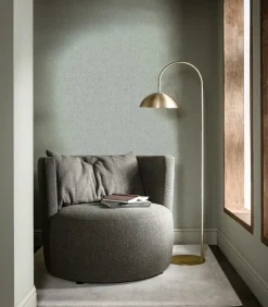 Outlet Vliesbehang Classic curl sea green Wanddecoratie