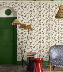 Sale Vliesbehang Cowgirls Multi Wanddecoratie