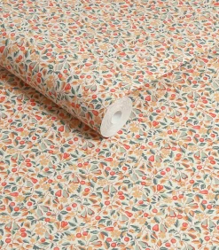 Sale Vliesbehang Devons Grove Oranje Wanddecoratie