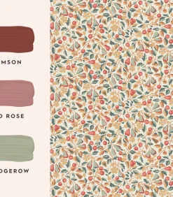 Sale Vliesbehang Devons Grove Oranje Wanddecoratie