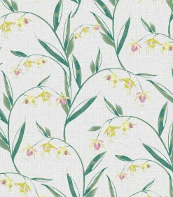 Clearance Vliesbehang Fulwell Fuchsia Grijs Wanddecoratie