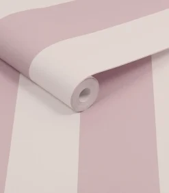 Clearance Vliesbehang Harborough Stripe Pink Wanddecoratie